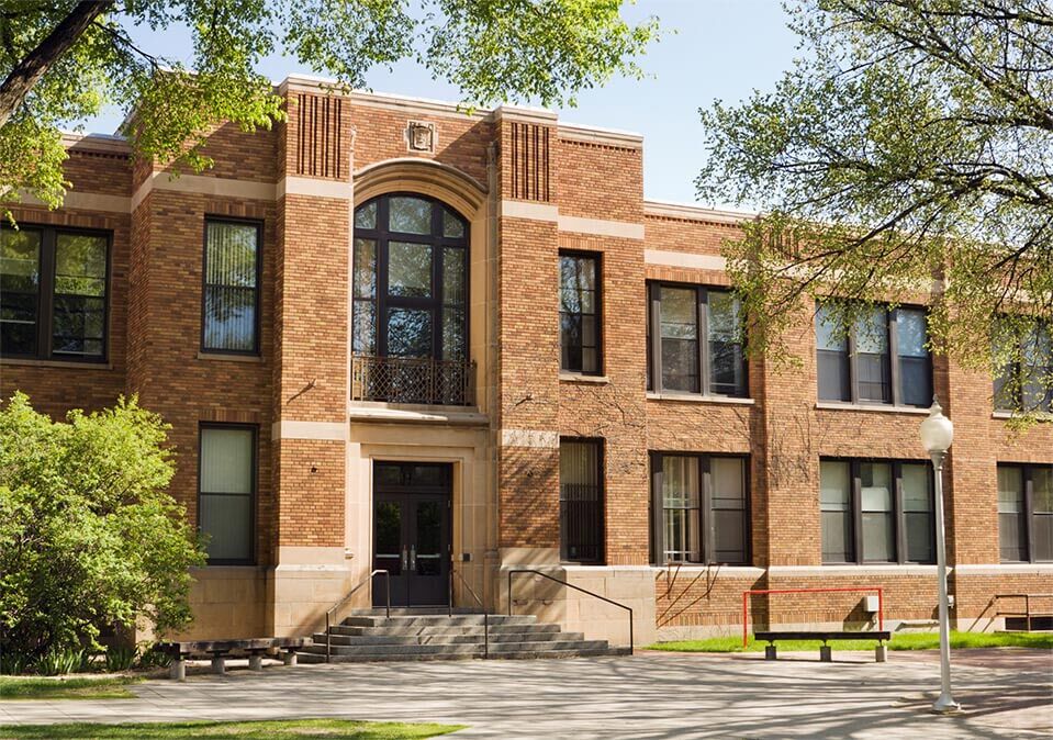Educational facility with learning and shared spaces